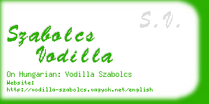 szabolcs vodilla business card